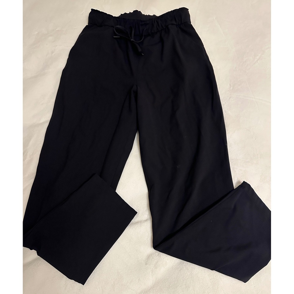 Lululemon Keep Moving High-Rise Pant Black Luxtreme Trouser Size 6 Athleisure